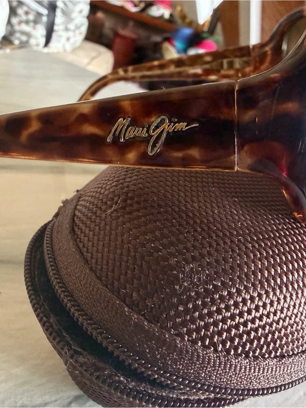 Maui Jim Women's Pearl City Tortoiseshell Frame with Dark Brown Polarized Lenses